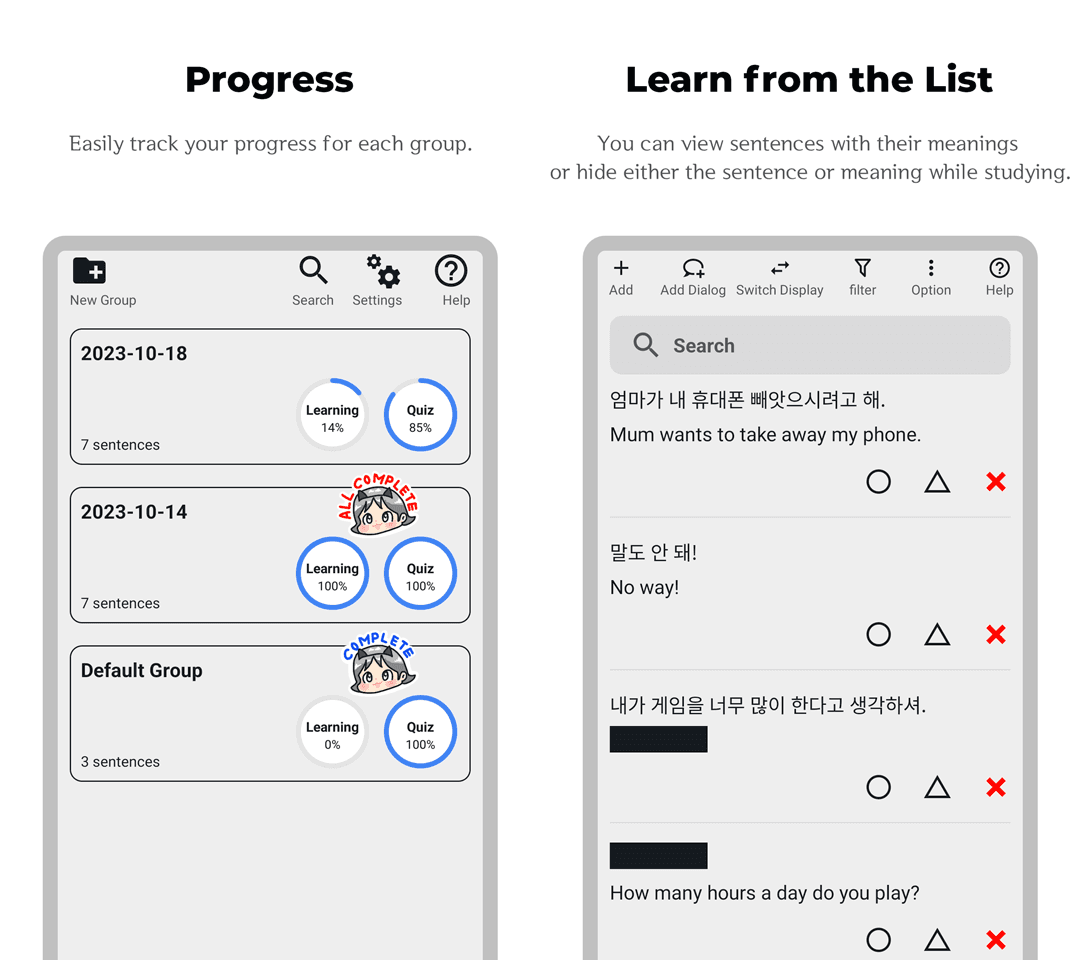 Group and List